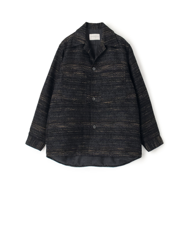 ミックスツイード ダブルポケットシャツブルゾン