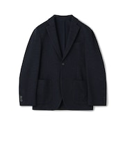 ウールコットン ダブルジャガード シングルブレステッド2Bジャケット