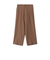 ウールギャバジン ノープリーツバレルパンツ