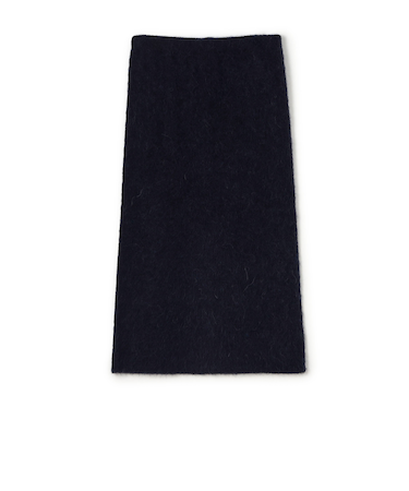 シャギーアルパカ ストレートスカート