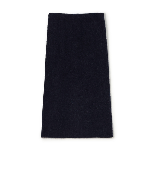 シャギーアルパカ ストレートスカート