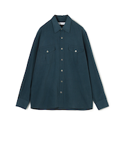 シルクタフタ ダブルポケット レギュラーカラーシャツ