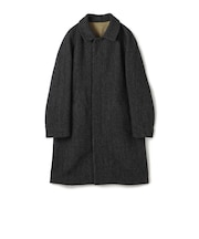 ブリティッシュウールツイード バルカラーコート ZANIERI
