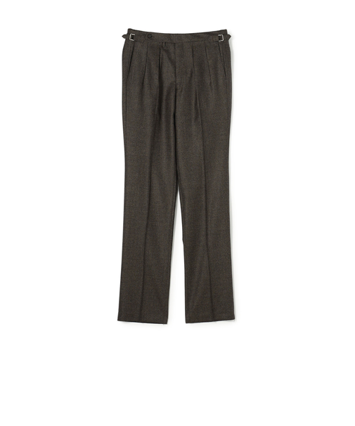 ウールフランネル サイドアジャスター 2Pスラックス V.B.CANONICO