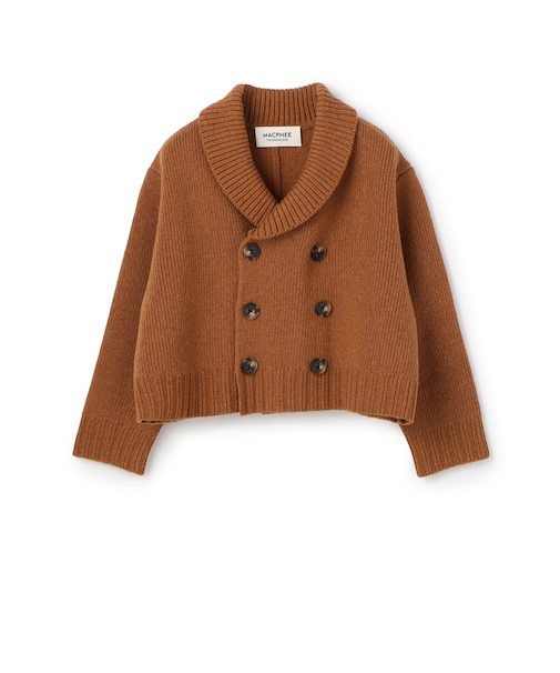 ダブルフェイス ダブルブレストカーディガン