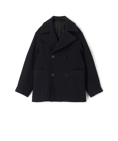 ラムウールモッサー ダブルブレステッド4B Pコート