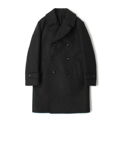 ウールカシミヤ ダブルブレステッド 6B Pコート