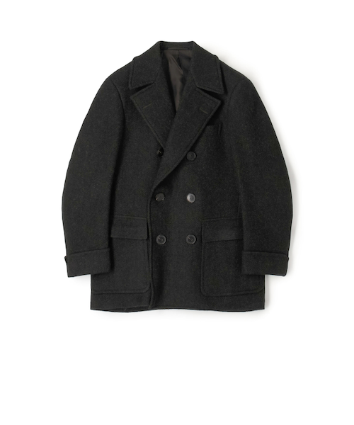 ウールリネン ダブルフェイスリバーコート｜トゥモロ－ランドの