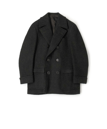 プレミアムシェットランドウール ショートポロコート