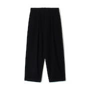 ウールナイロンビーバー 1プリーツカーブパンツ