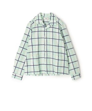erEvan CAPON SHIRT コットン オープンカラーシャツ
