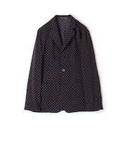mando ポリエステルプリント シングルブレステッド3Bジャケット