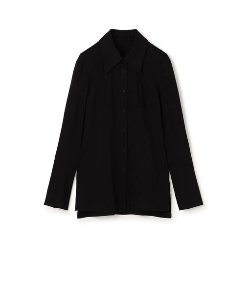 Mame Kurogouchi Cotton Jersey Shirt