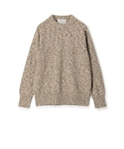 TOMORROWLAND tricot コットンナイロンメランジニット クルーネックプルオーバー