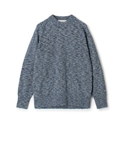 TOMORROWLAND tricot コットンナイロンメランジニット クルーネックプルオーバー