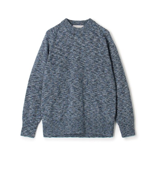 TOMORROWLAND tricot コットンナイロンメランジニット クルーネックプルオーバー