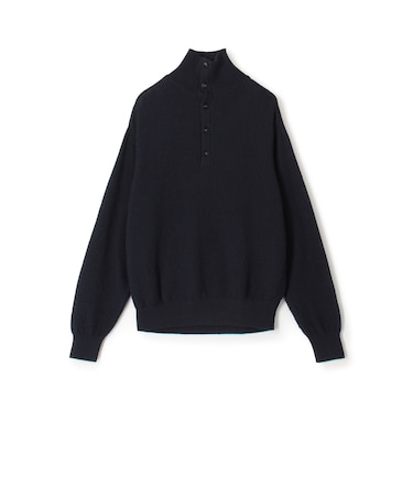 TOMORROWLAND tricot ギマコットンニット スタンドカラープルオーバー