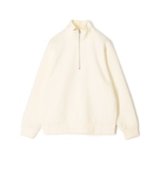 スビンコットンダンボール ハーフジッププルオーバースウェット