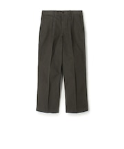 60/3 コットンオックスフォード 1プリーツバレルパンツ