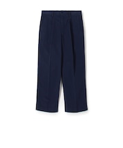 60/3 コットンオックスフォード 1プリーツバレルパンツ