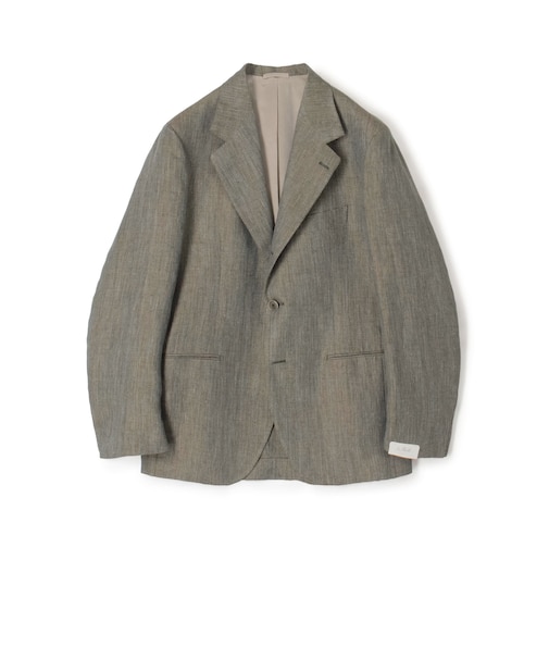 【別注】De Petrillo CUMA リネンヘリンボーン シングルブレステッド3Bジャケット