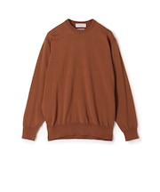 TOMORROWLAND tricot ギザコットン クルーネックプルオーバーニット
