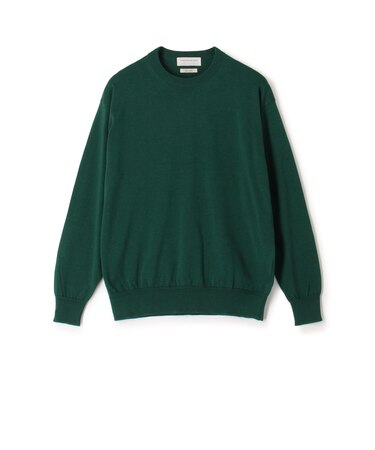 TOMORROWLAND tricot ギザコットン クルーネックプルオーバーニット