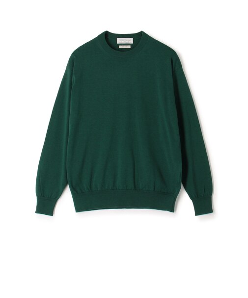 TOMORROWLAND tricot ギザコットン クルーネックプルオーバーニット