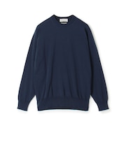 TOMORROWLAND tricot ギザコットン クルーネックプルオーバーニット
