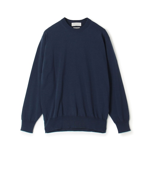 TOMORROWLAND tricot ギザコットン クルーネックプルオーバーニット