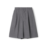 Super120'sウォッシャブルウール タックショートパンツ