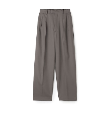 Super120'sウォッシャブルウール タックスラックス