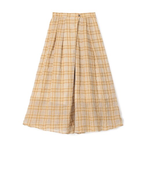 シアープラッド フレアキュロットパンツ