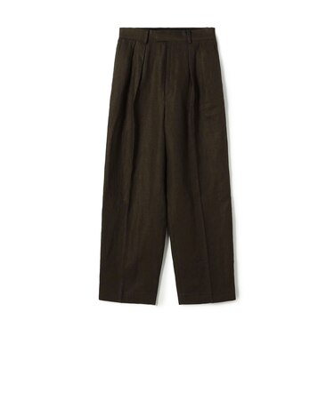 edition pourell リネン タックパンツ
