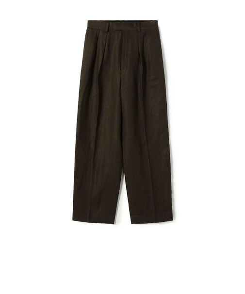 edition pourell リネン タックパンツ