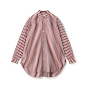 コットンブロード ボタンダウン ロングシャツ