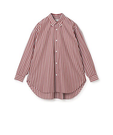 コットンブロード ボタンダウン ロングシャツ