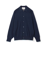 TOMORROWLAND tricot ギザコットン ポロカラーカーディガン