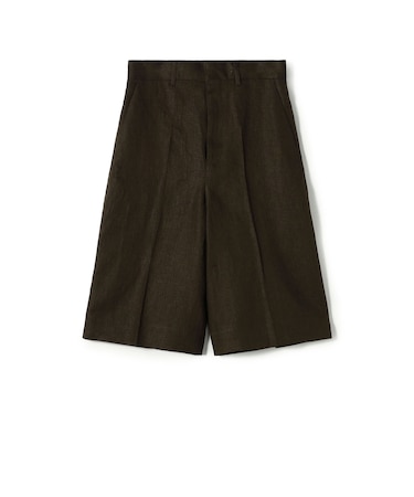 edition pourell リネン タックショートパンツ