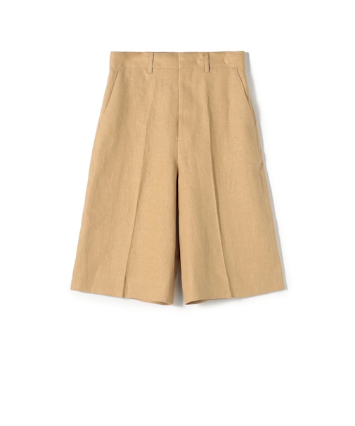 edition pourell リネン タックショートパンツ