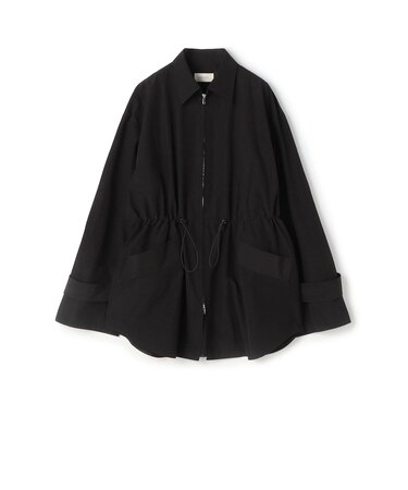 ポリエステルナイロンコットン テックシャツブルゾン