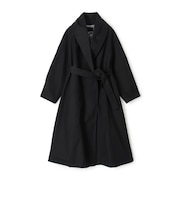 スムースクロス ベルテッドガウンコート