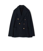 コットンビスコースダブルニット ダブルブレステッド6Bブレザー DONDY