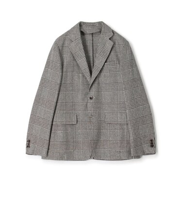 ウールリネンシルク シングルブレステッド 3Bジャケット MARLING&EVANS