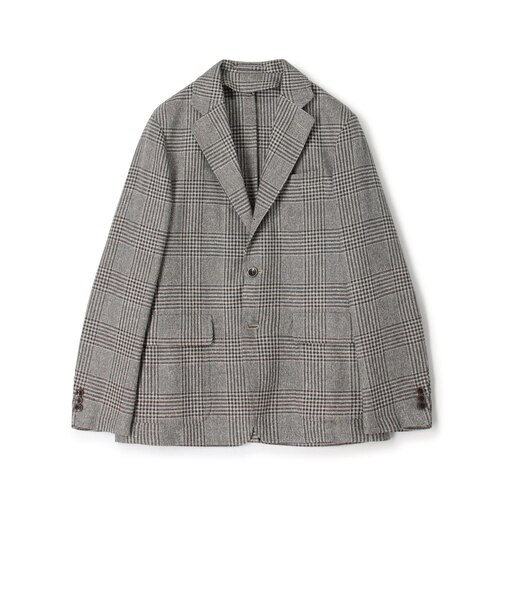 ウールリネンシルク シングルブレステッド 3Bジャケット MARLING&EVANS