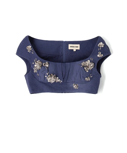 SHUSHU/TONG Boatneck Crop Top ビスチェトップ