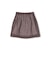 SHUSHU/TONG Low Pleated Skirt リネン チェックスカート