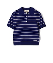 SHUSHU/TONG Striped Knit Polo ボーダー ポロニット