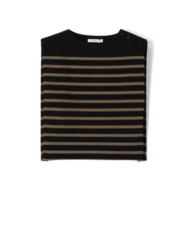 HYKE SLEEVELESS BASQUE SHIRT スリーブレス バスクシャツ
