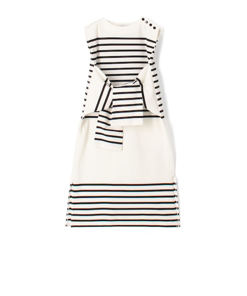 HYKE TIE-DETAIL BASQUE DRESS バスクドレス